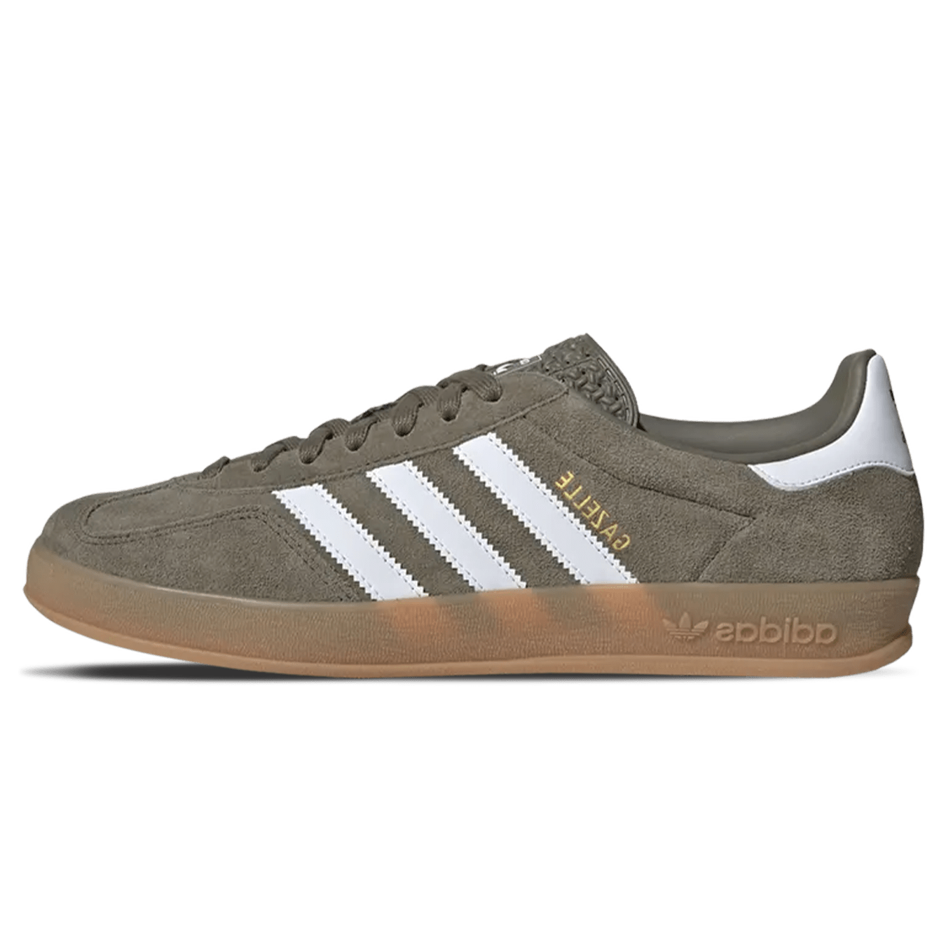 Adidas Gazelle Indoor 'Olive Strata' — UK 3.5 | EU 36 | US 4 — Front View