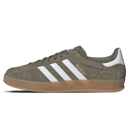 Adidas Gazelle Indoor 'Olive Strata' — UK 3.5 | EU 36 | US 4 — Front View