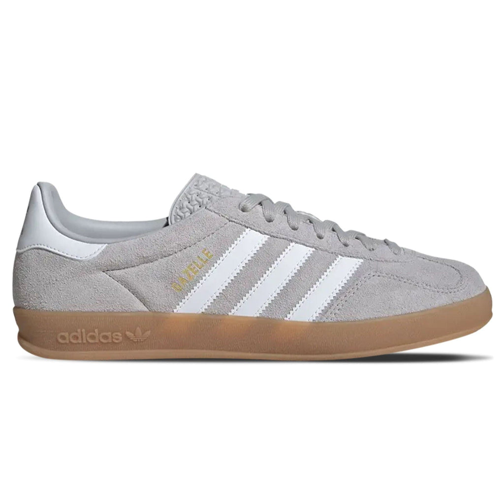 Adidas Gazelle Indoor 'Grey White' — UK 3.5 | EU 36 | US 4 — Side View