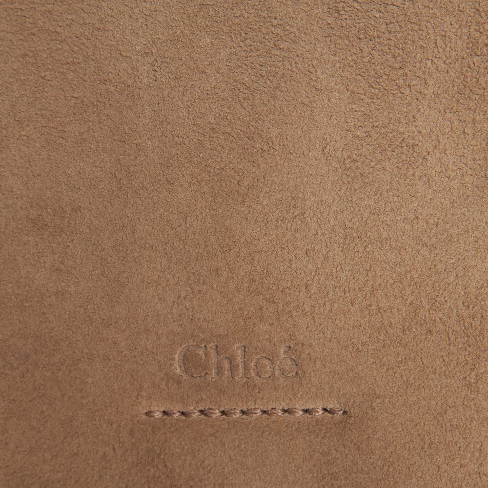 Chloe Shoulder Bag Faye Shoulder Bag in Grey, Calfskin Leather — Alternate View 16