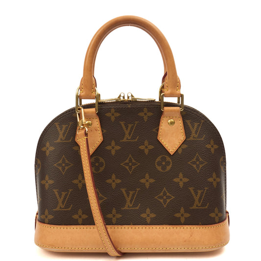Louis Vuitton Cross Body Alma BB in Monogram, Canvas — Front View