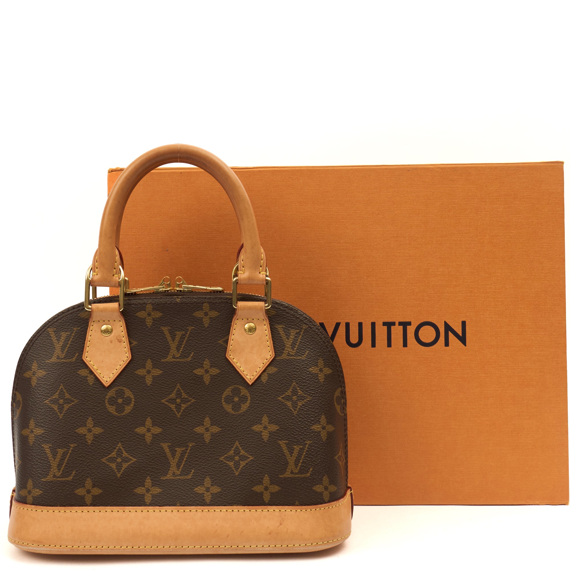 Louis Vuitton Cross Body Alma BB in Monogram, Canvas — Side View