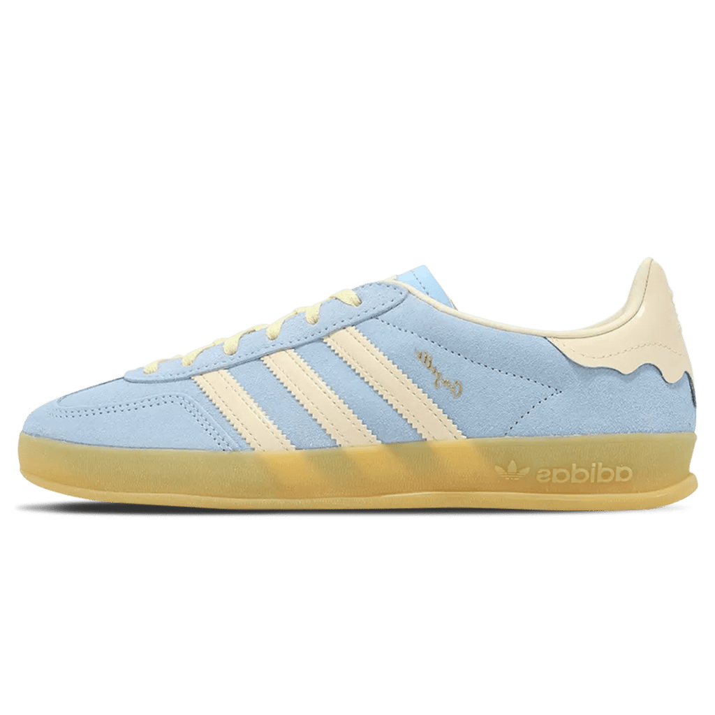 Adidas Gazelle Indoor 'Valentine's Day - Glow Blue Crystal Sand' — UK 3.5 | EU 36 | US 4 — Front View