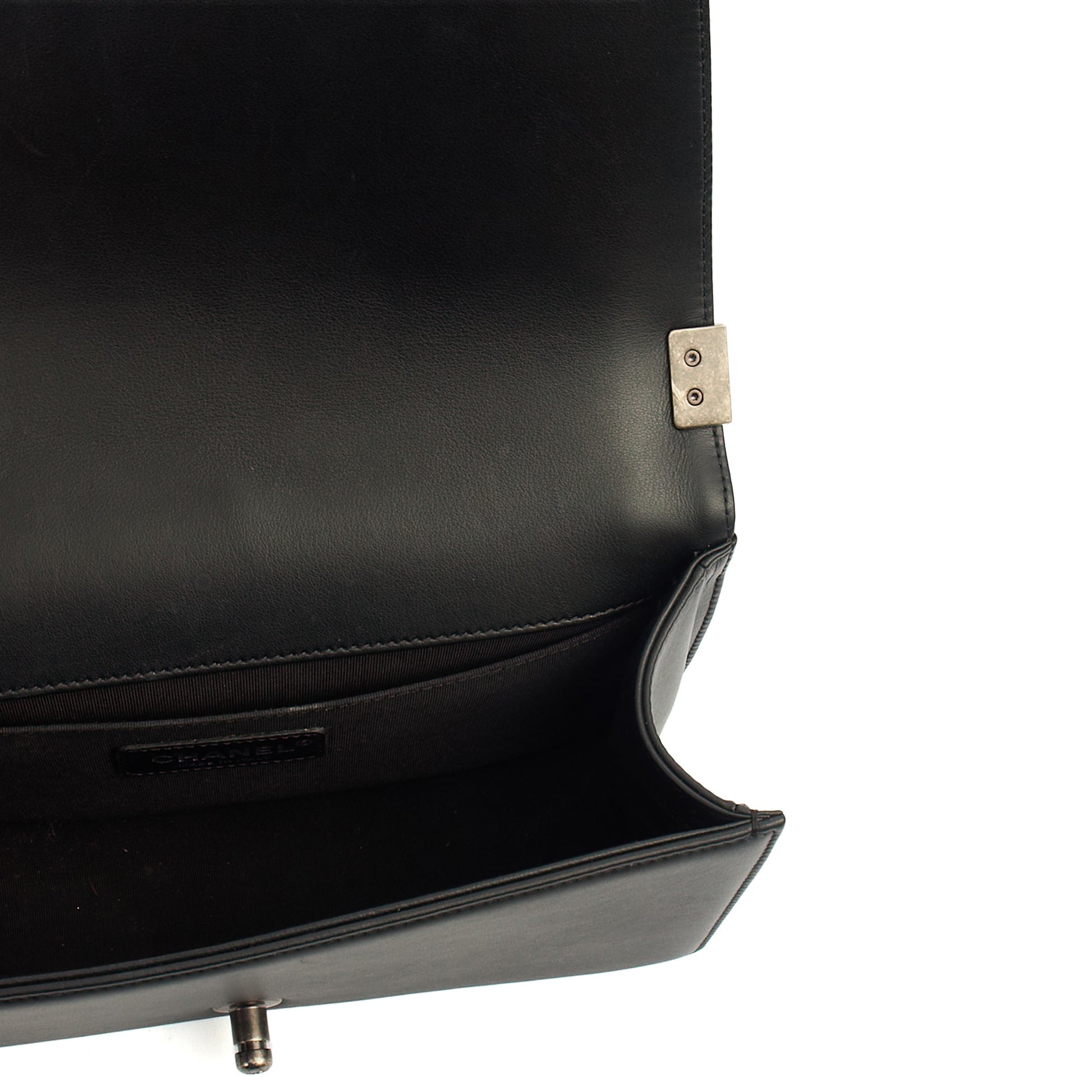 Chanel Cross Body Boy - Medium in Black, Calfskin Leather — Alternate View 10