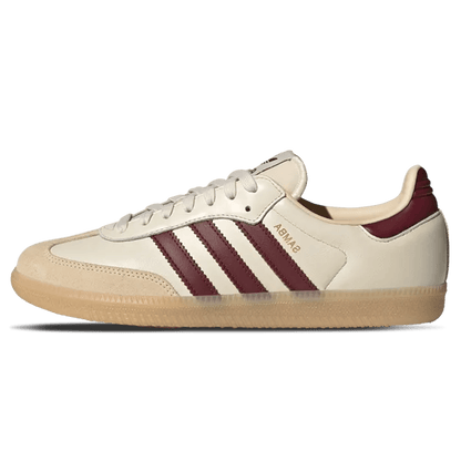 adidas Samba OG 'Wonder White Shadow Red Gum' — UK 3.5 | EU 36 | US 4 — Front View