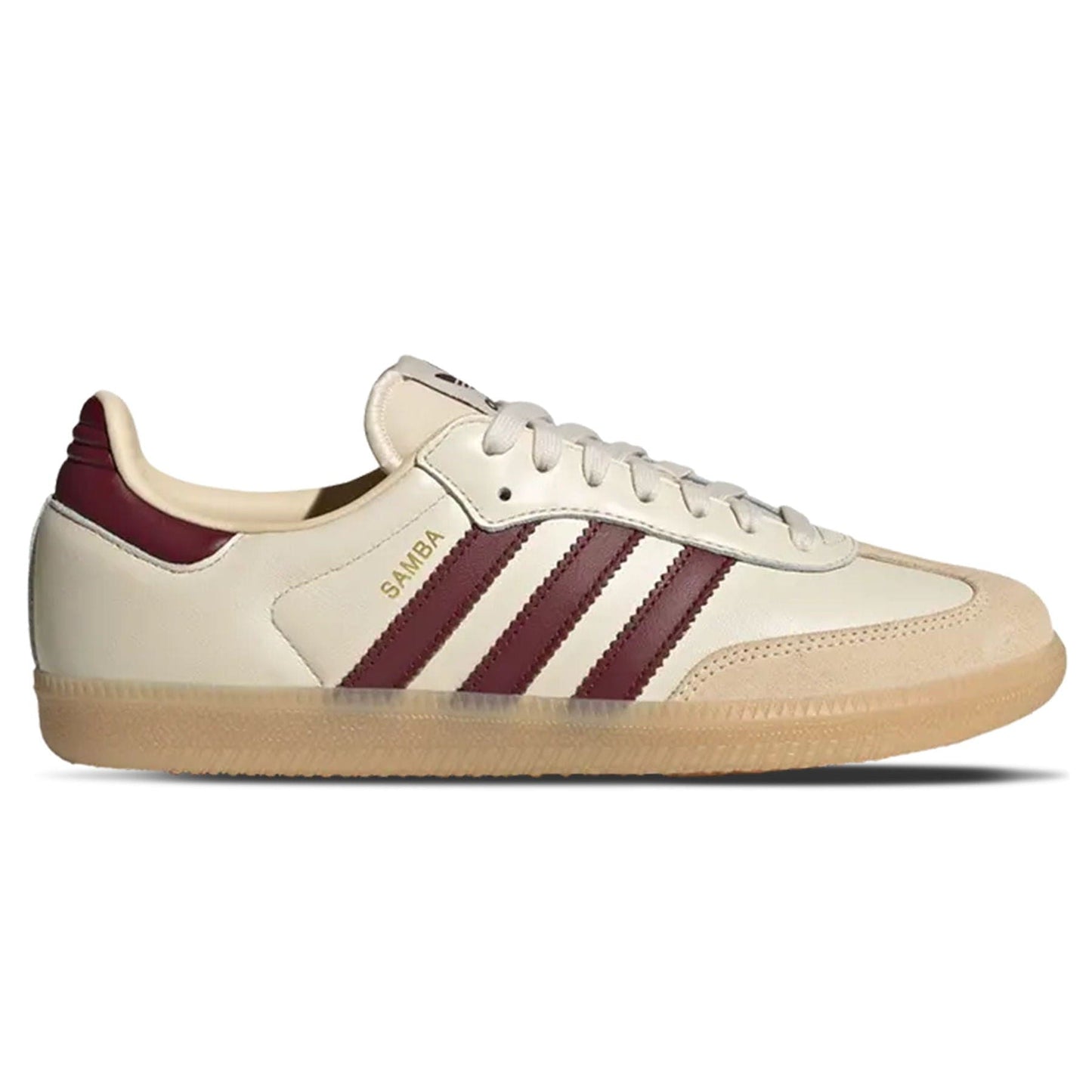 adidas Samba OG 'Wonder White Shadow Red Gum' — UK 3.5 | EU 36 | US 4 — Side View