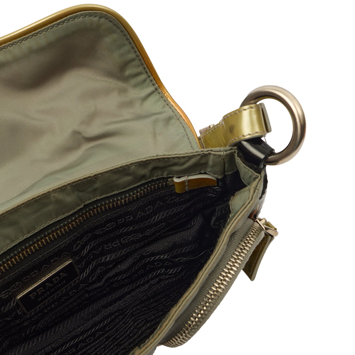 Prada Shoulder Bag Shoulder Bag in Multi, Fabric — Detail View