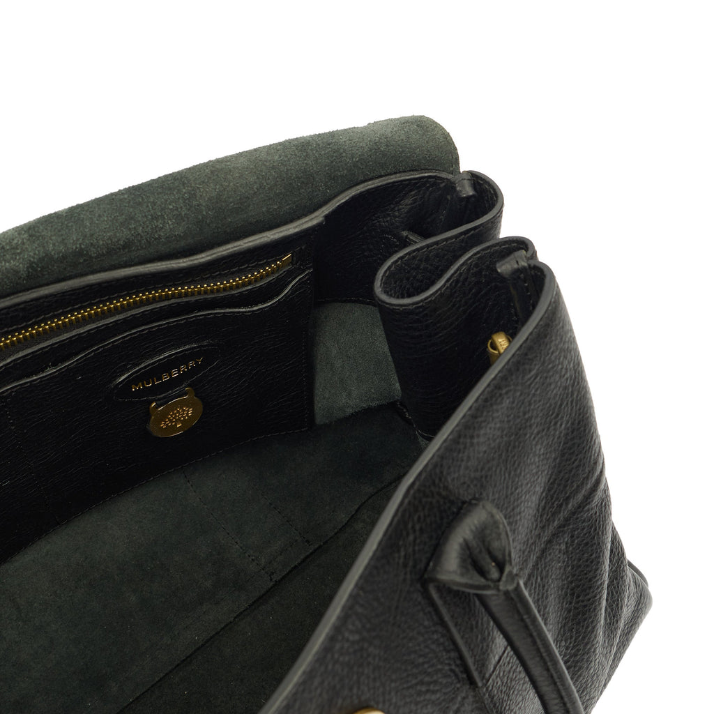 Mulberry Tote Bayswater Heritage in Black, Leather — Lifestyle View