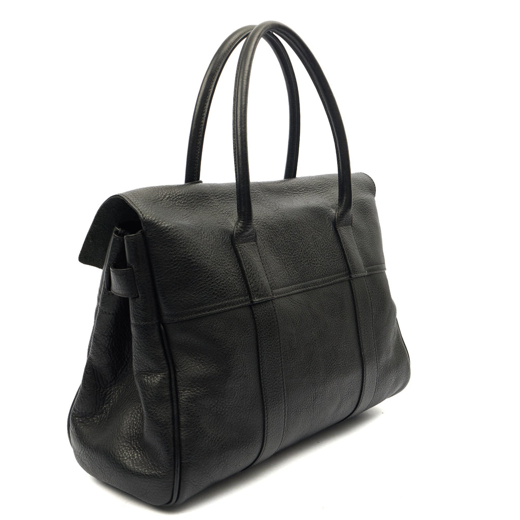 Mulberry Tote Bayswater Heritage in Black, Leather — Back View