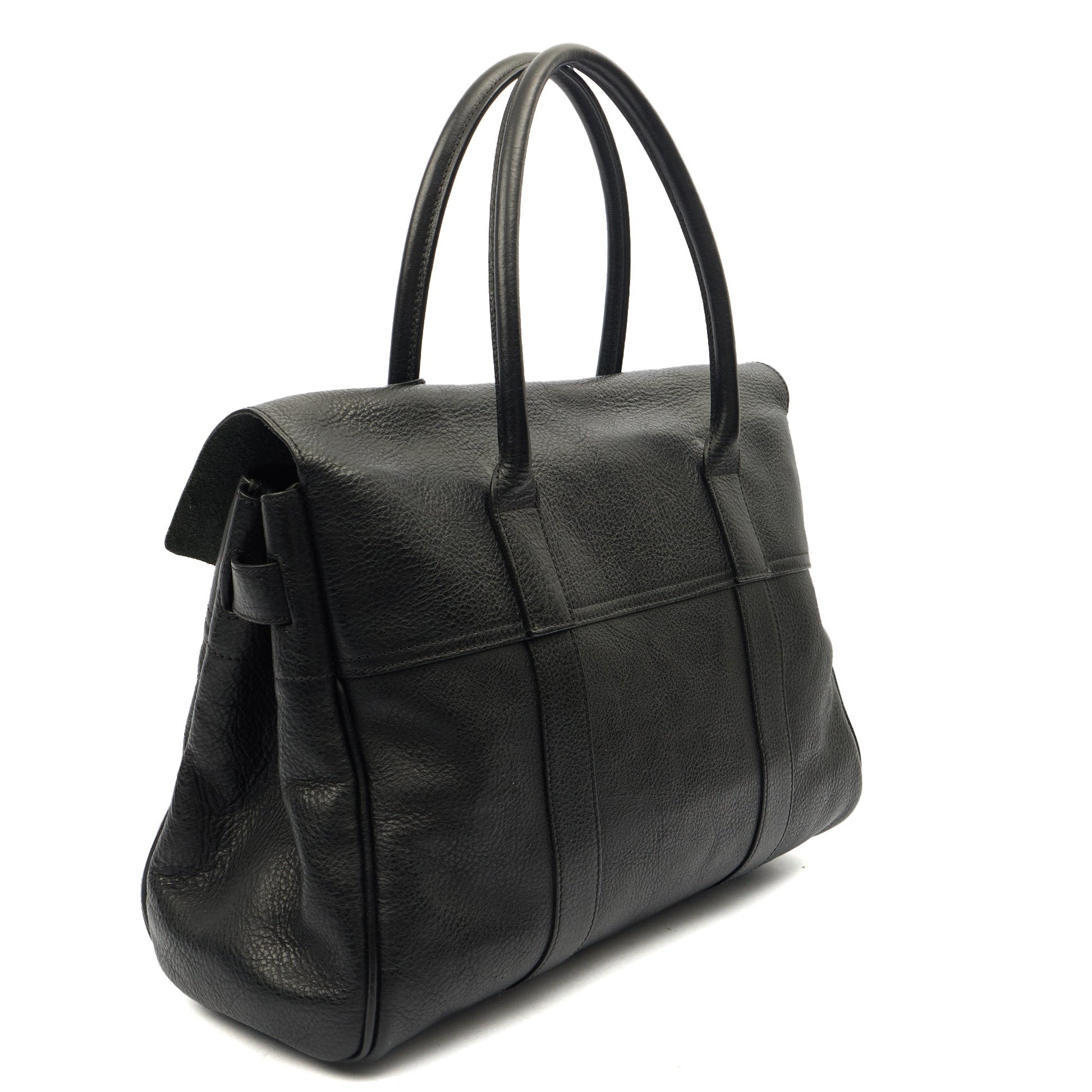Mulberry Tote Bayswater Heritage in Black, Leather — Back View