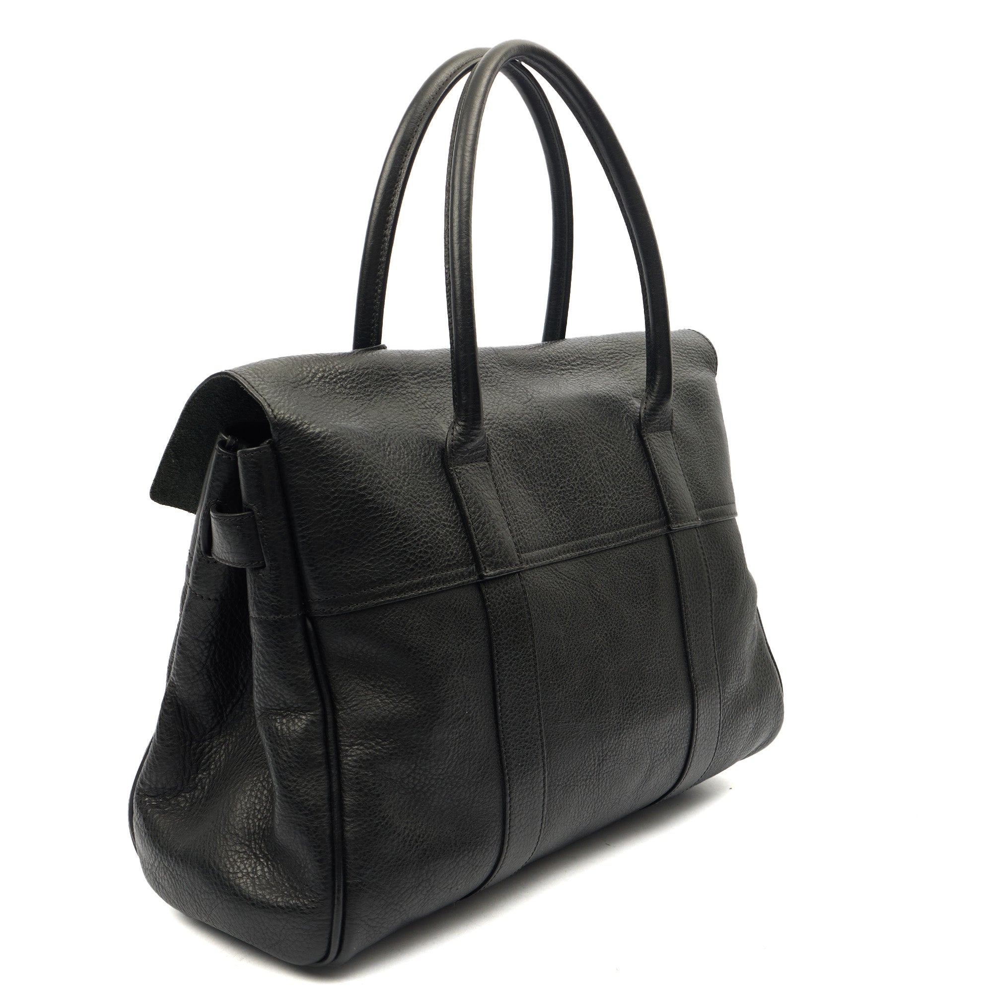 Mulberry Tote Bayswater Heritage in Black, Leather — Back View