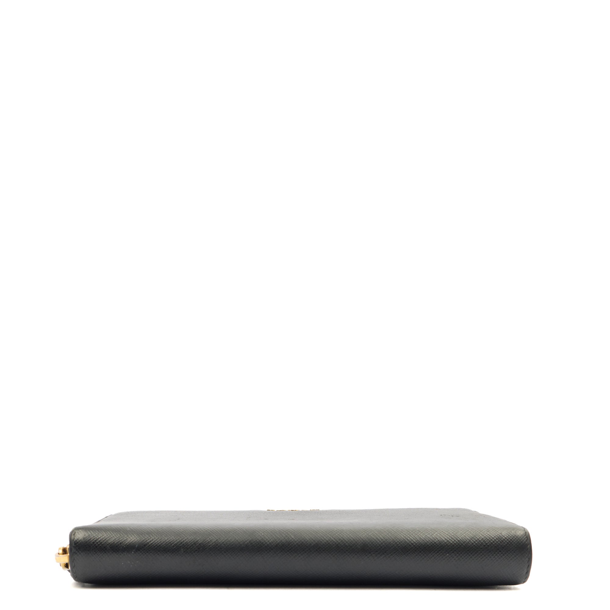 Prada Purse Wallet in Black, Calfskin — Top View
