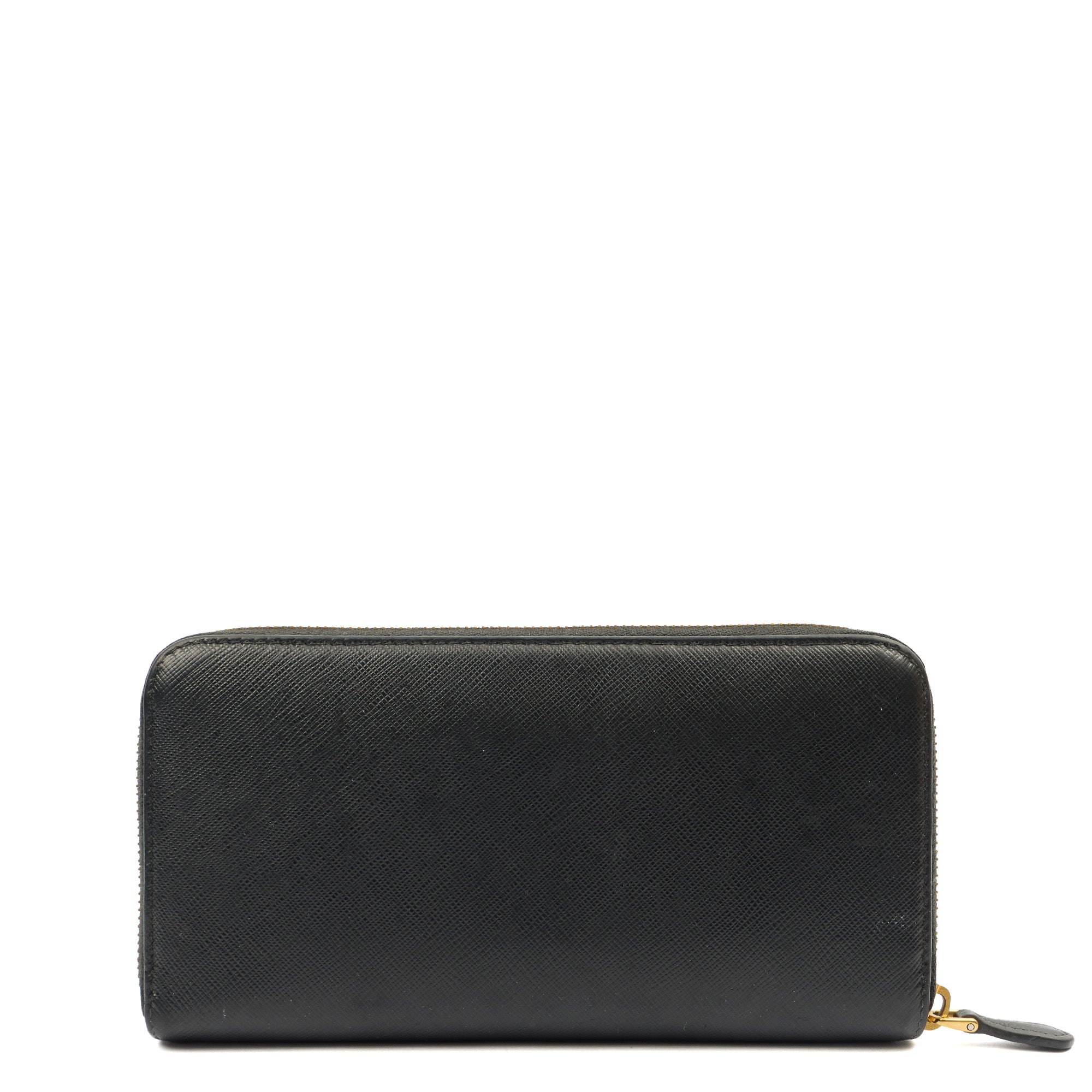 Prada Purse Wallet in Black, Calfskin — Back View