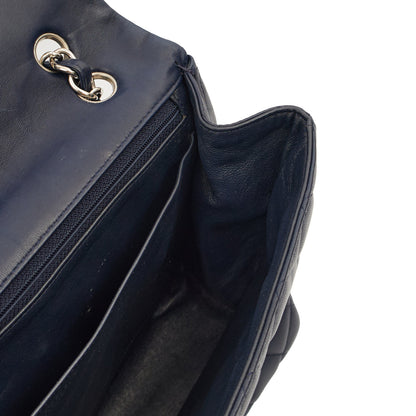 Chanel Shoulder Bag Classic Single Flap - Maxi in Blue, Lambskin Leather CTR — Alternate View 27