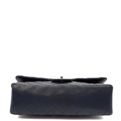 Chanel Shoulder Bag Classic Single Flap - Maxi in Blue, Lambskin Leather CTR — Alternate View 13