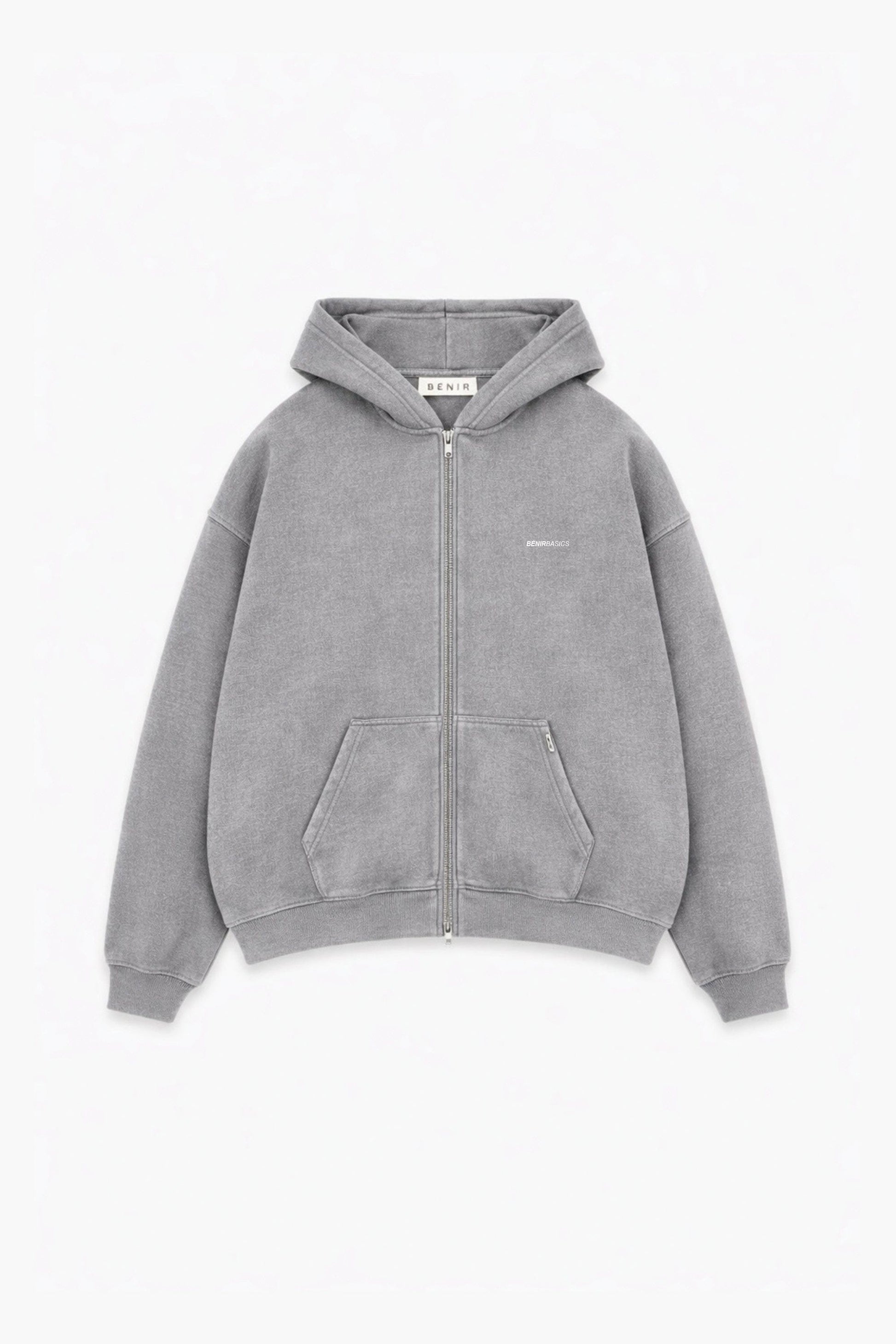 Bénir Club Basics Hoodie - Charcoal — XS — Front View