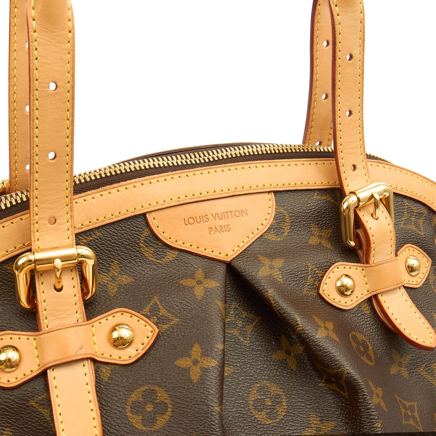 Louis Vuitton Shoulder Bag Tivoli GM in Monogram, Canvas — Lifestyle View