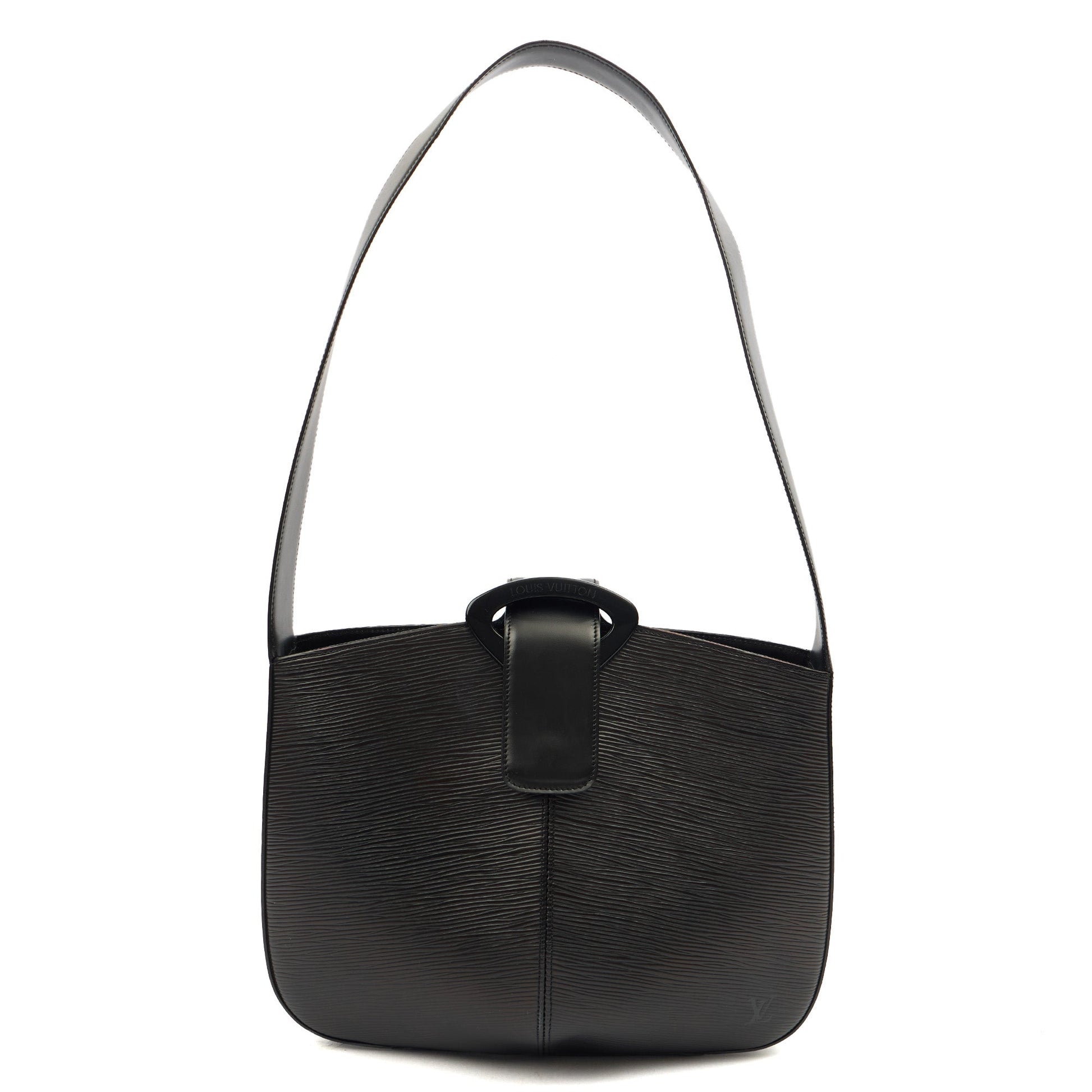 Louis Vuitton Shoulder Bag Reverie in Black, Leather — Front View