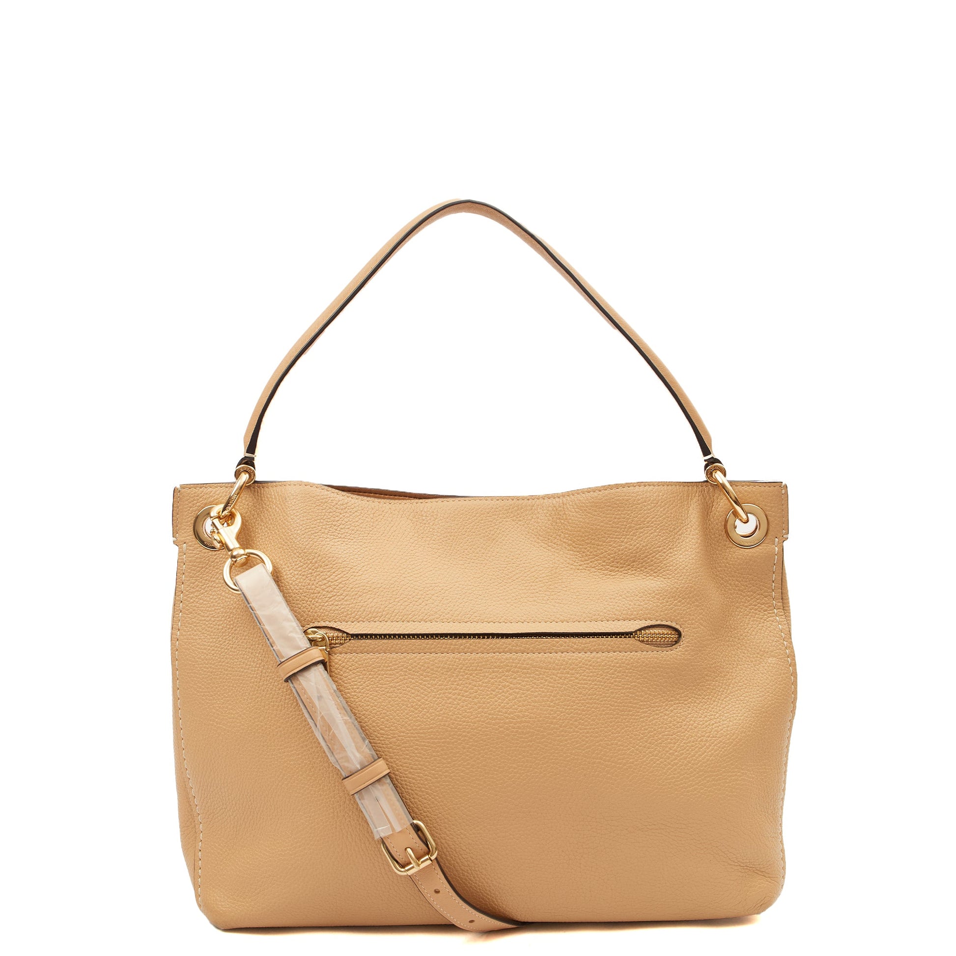 Coach Shoulder Bag Mira Shoulder Bag in Neutral, Leather — Back View