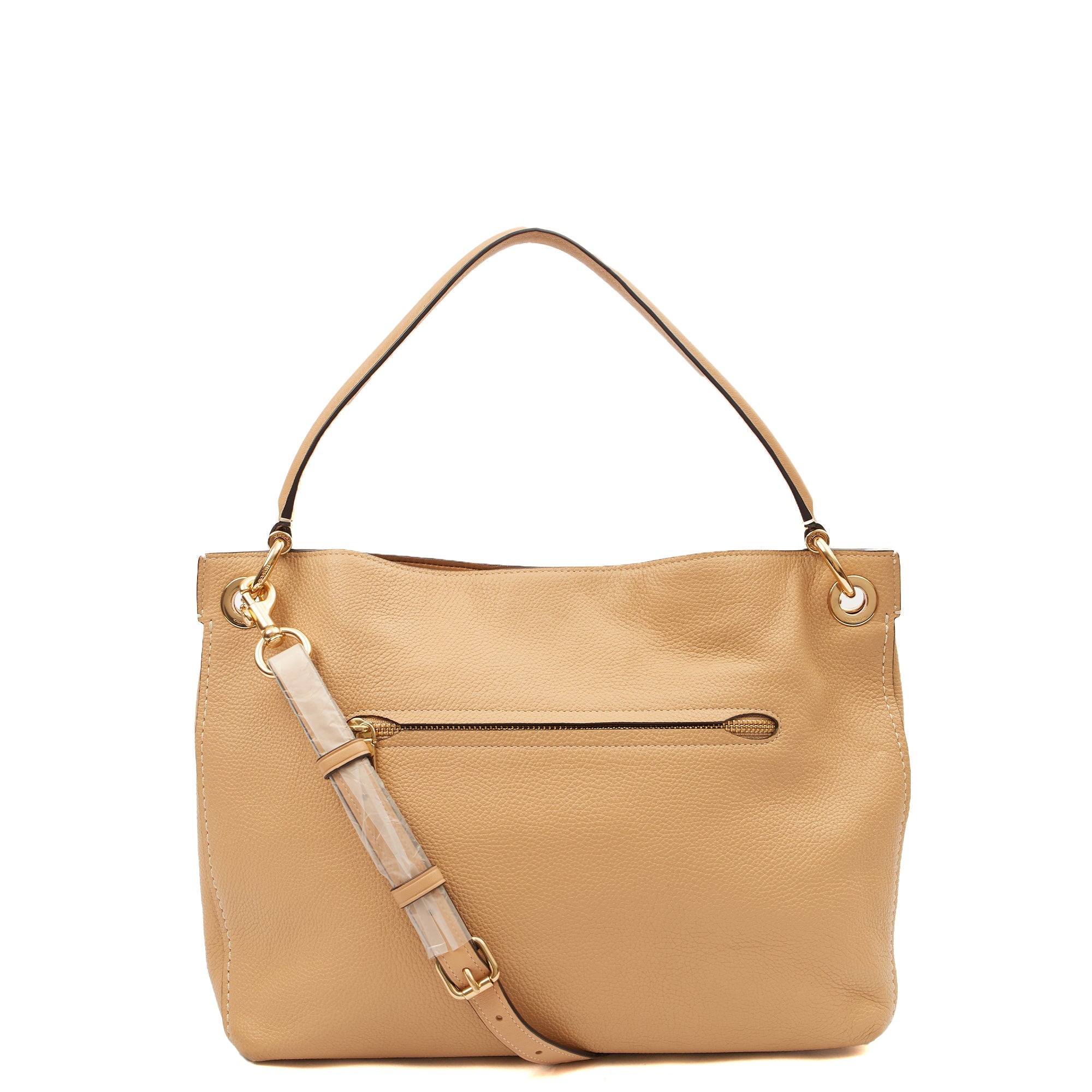 Coach Shoulder Bag Mira Shoulder Bag in Neutral, Leather — Back View