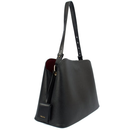 Prada Tote Lux Tote in Black, Saffiano Leather — Alternate View 9