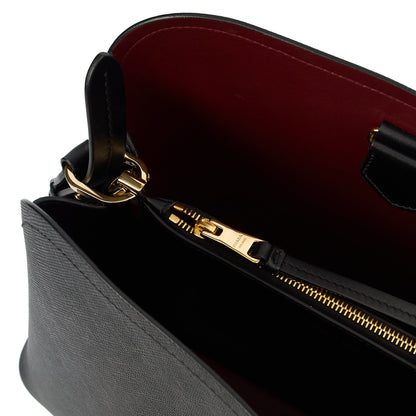 Prada Tote Lux Tote in Black, Saffiano Leather — Alternate View 7
