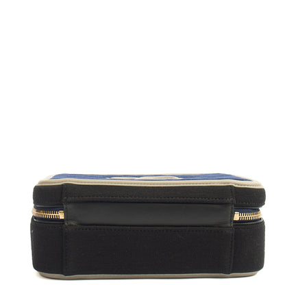 Chanel Shoulder Bag CC Filigree Vanity Case in Blue, Fabric — Alternate View 20