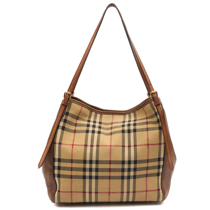 Burberry Tote Tote in Brown, Fabric — Top View