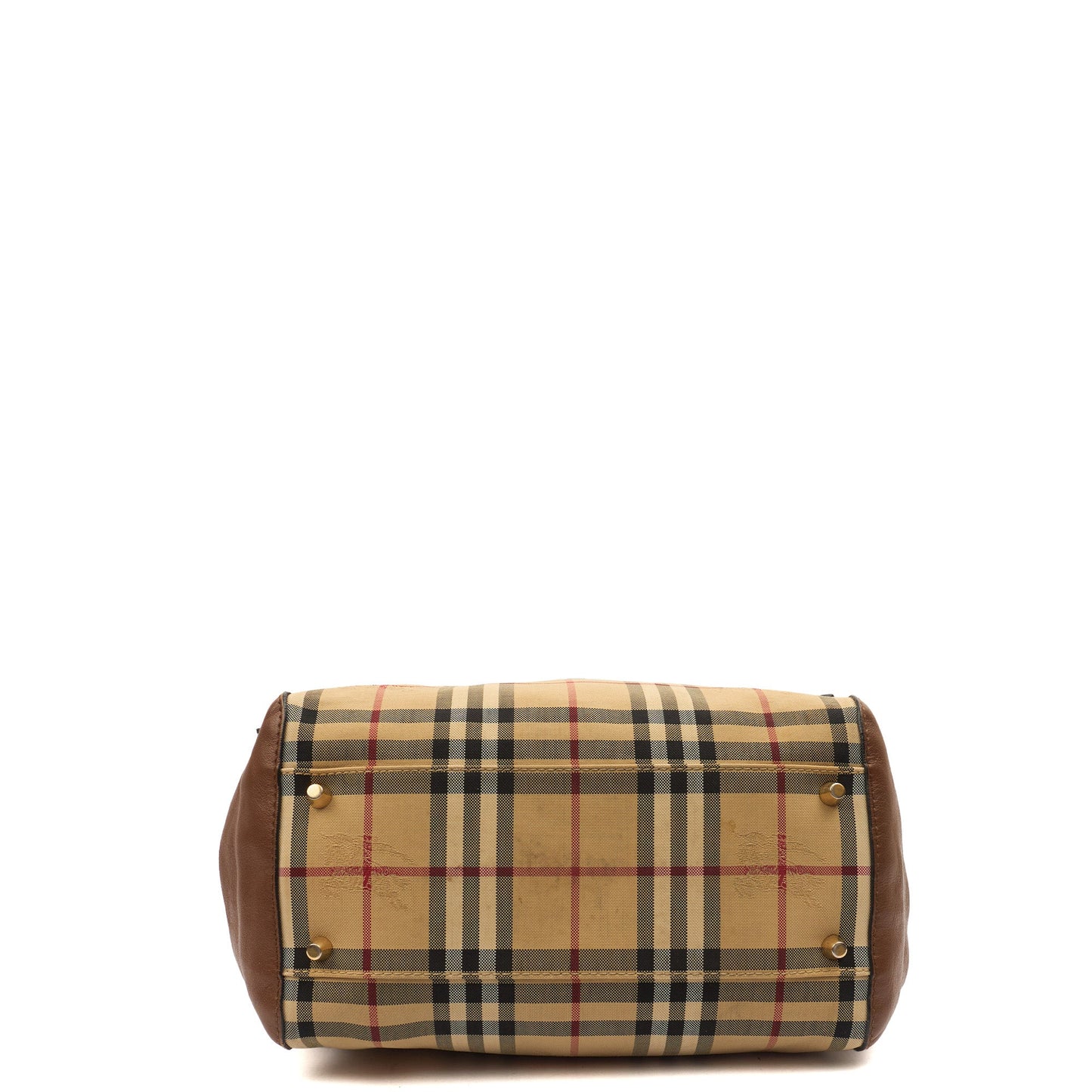 Burberry Tote Tote in Brown, Fabric — Detail View