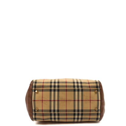 Burberry Tote Tote in Brown, Fabric — Detail View