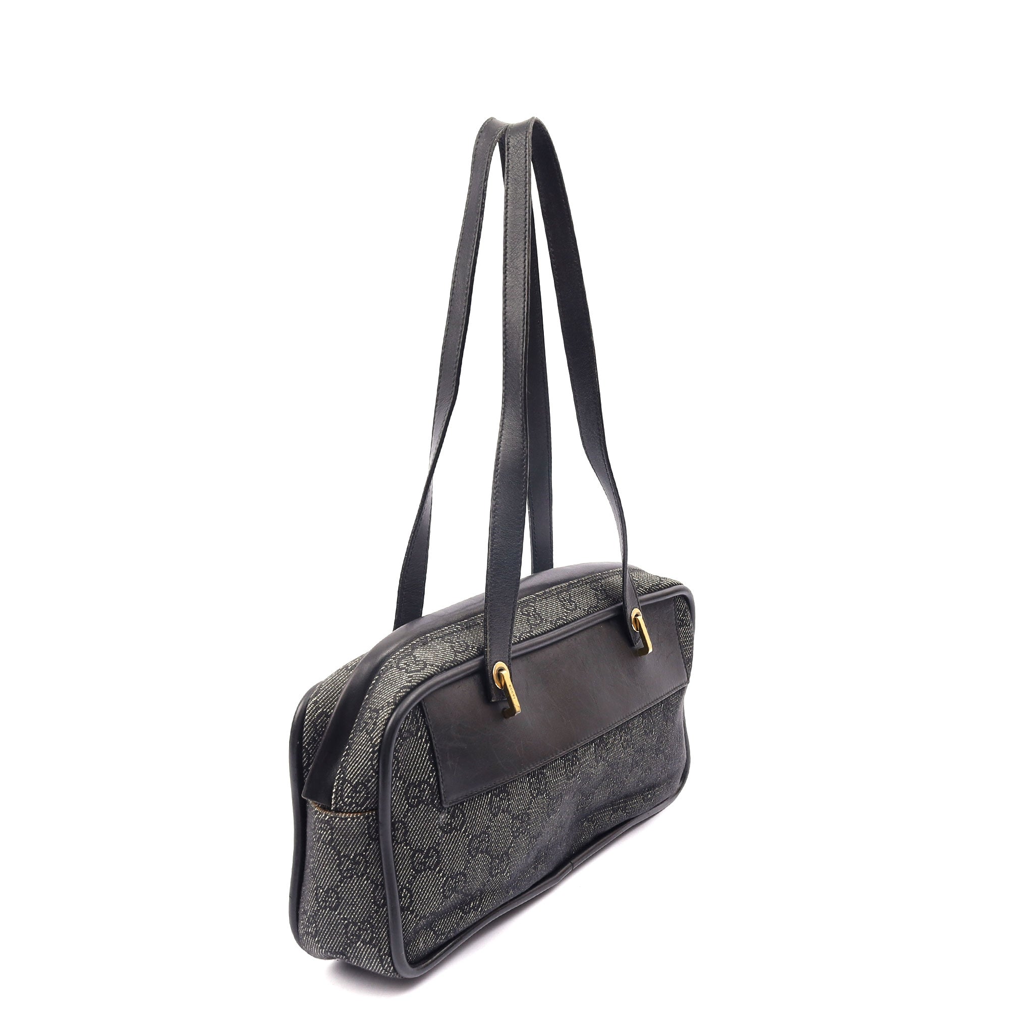 Gucci Shoulder Bag Shoulder Bag in Night Courrier GG Supreme, Canvas — Alternate View 14
