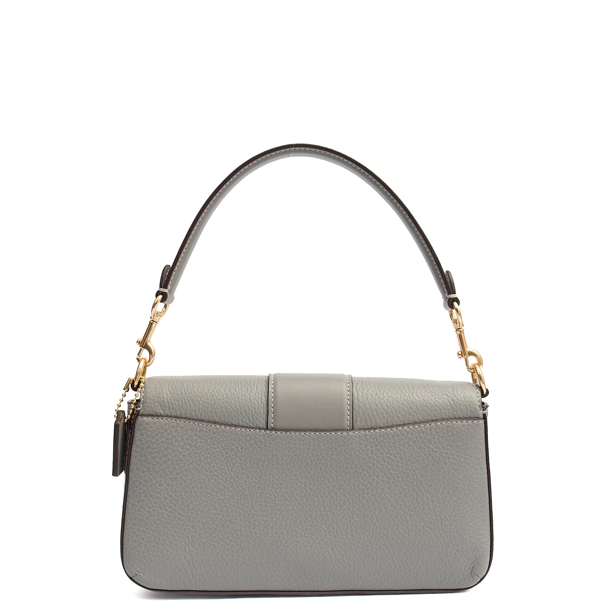 Coach Shoulder Bag Grace Shoulder Bag in Grey, Leather — Back View