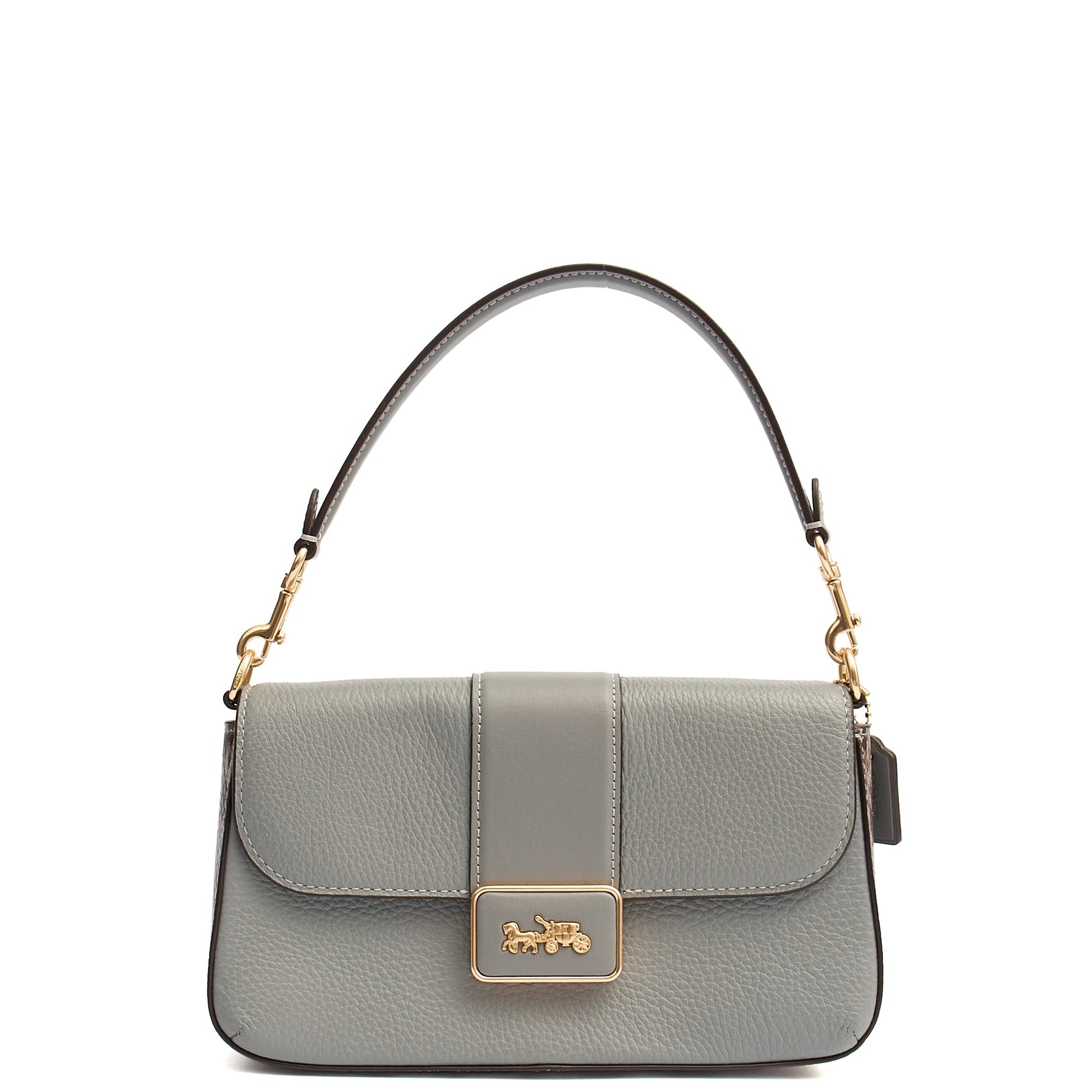 Coach Shoulder Bag Grace Shoulder Bag in Grey, Leather — Alternate View 10
