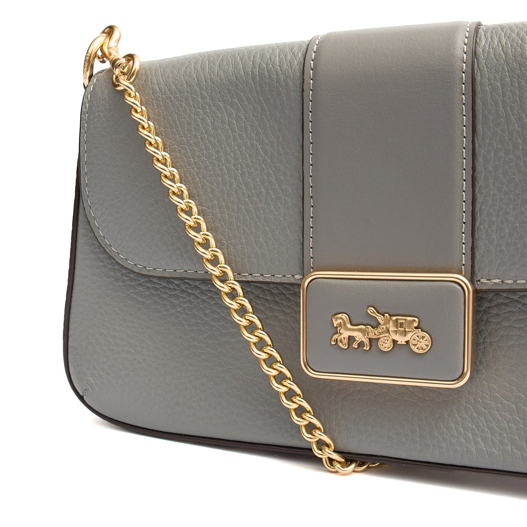 Coach Shoulder Bag Grace Shoulder Bag in Grey, Leather — Alternate View 7