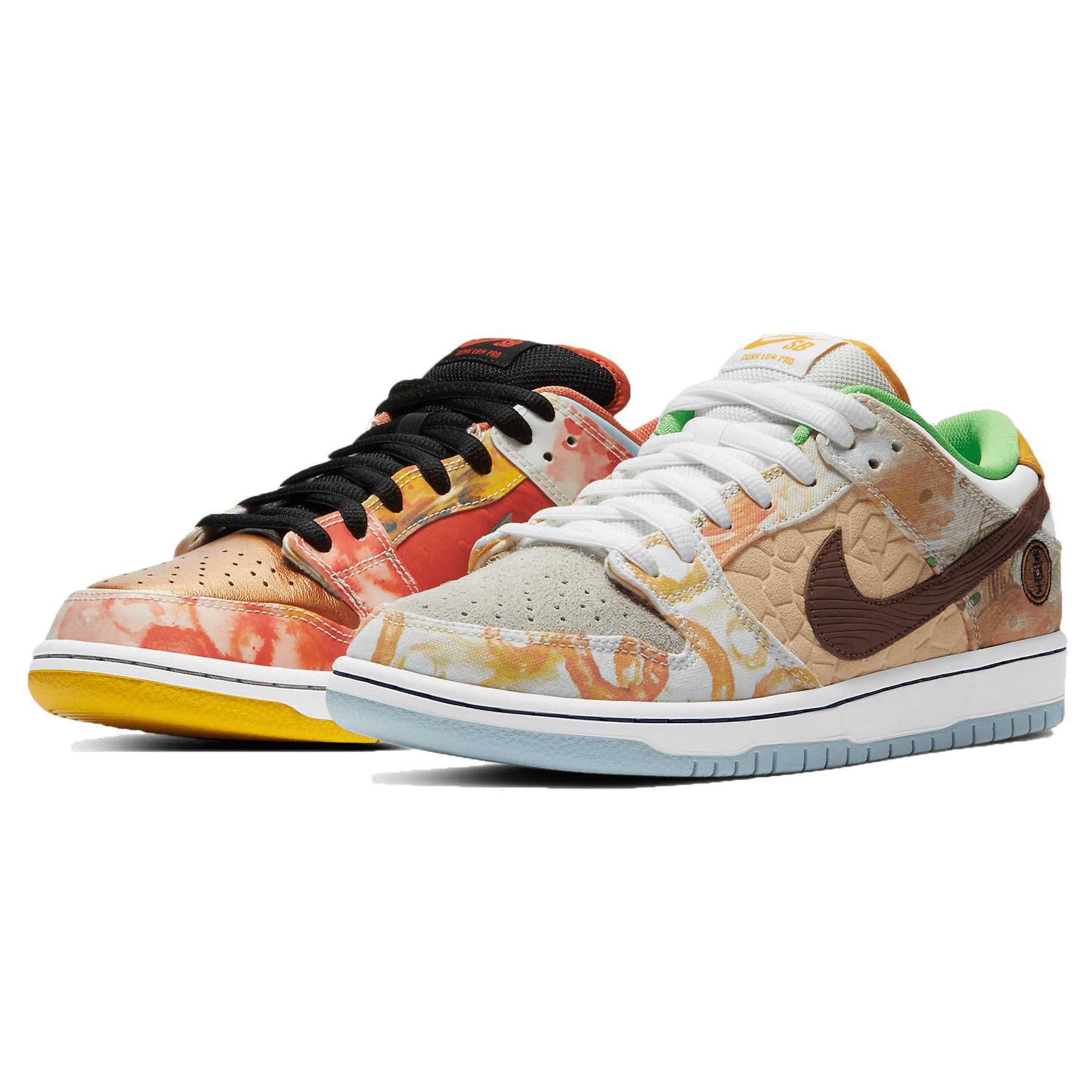Jason Deng x Nike Dunk Low Pro SB 'Street Hawker' — UK 3 | EU 35.5 | US 3.5 — Side View