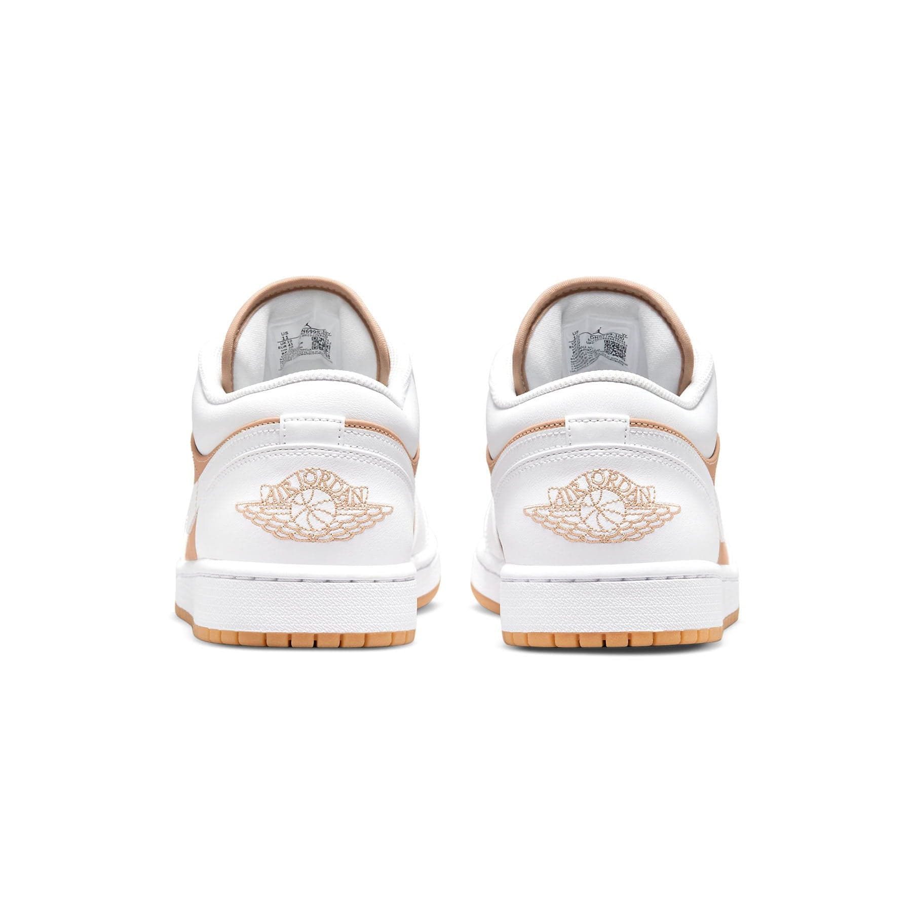 Air Jordan 1 Low 'Hemp White' — UK 3 | EU 35.5 | US 3.5 — Top View