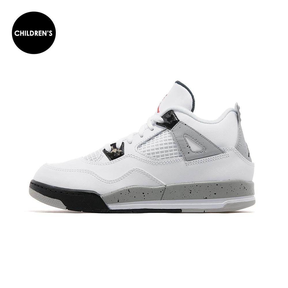 AIR JORDAN 4 89 OG WHITE CEMENT CHILDREN — UK 0C | EU 15 | US 0C — Front View