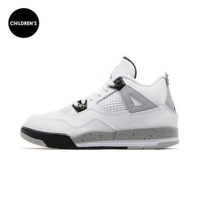 AIR JORDAN 4 89 OG WHITE CEMENT CHILDREN — UK 0C | EU 15 | US 0C — Front View
