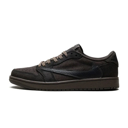 Jordan 1 Retro Low OG SP Travis Scott Velvet Brown — 3 UK — Front View