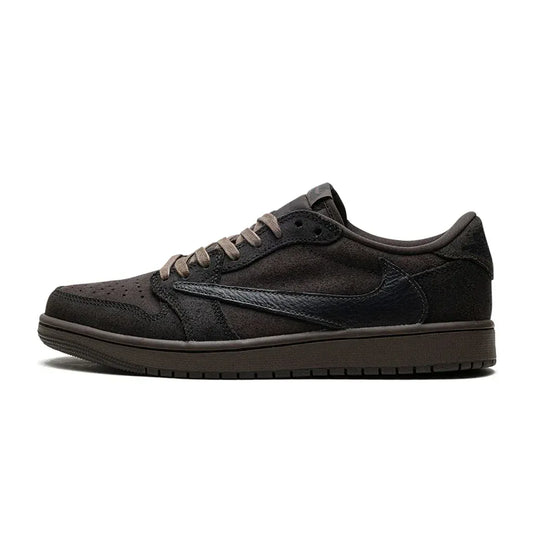Jordan 1 Retro Low OG SP Travis Scott Velvet Brown — 3 UK — Front View