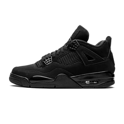 Jordan 4 Retro Black Cat 2025 — 3 UK — Front View