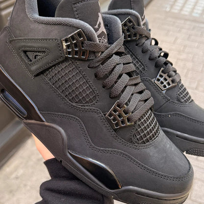 Jordan 4 Retro Black Cat 2025 — 3 UK — Top View