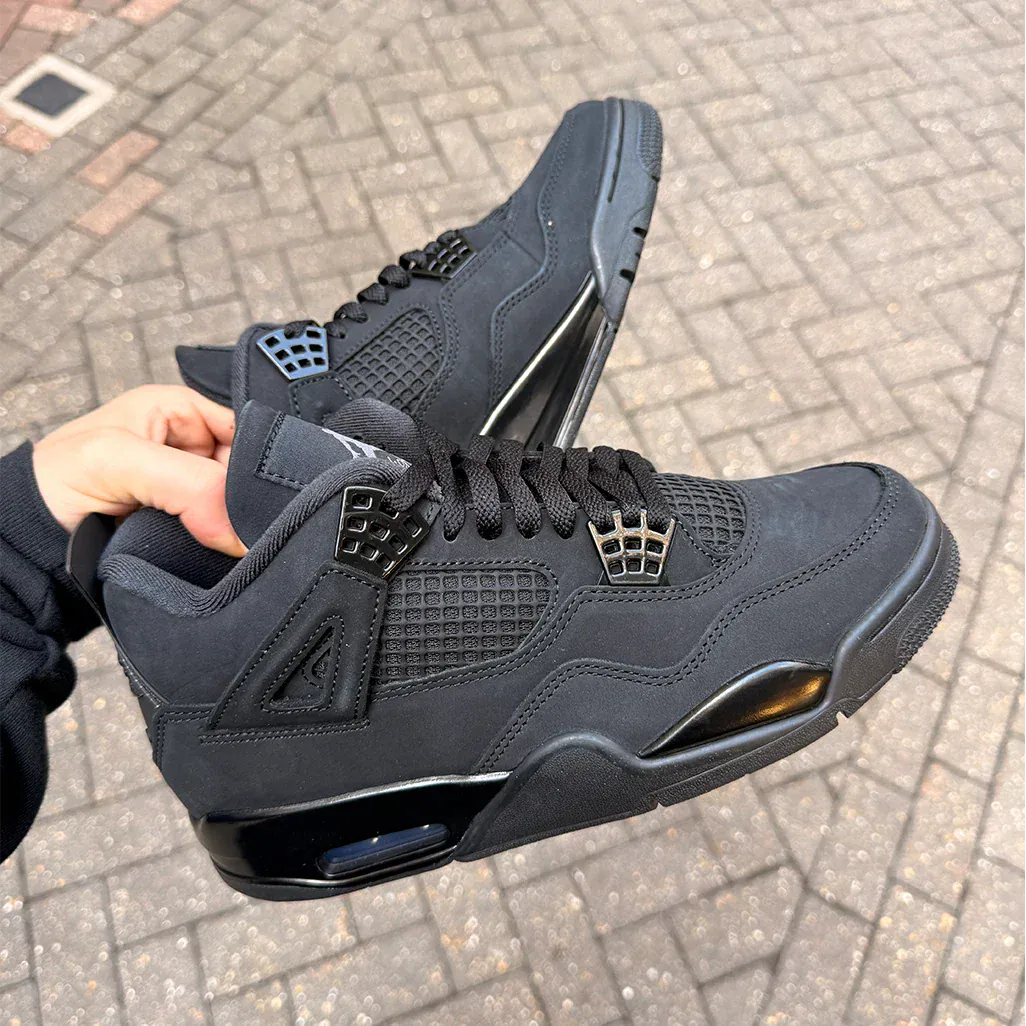 Jordan 4 Retro Black Cat 2025 — 3 UK — Detail View