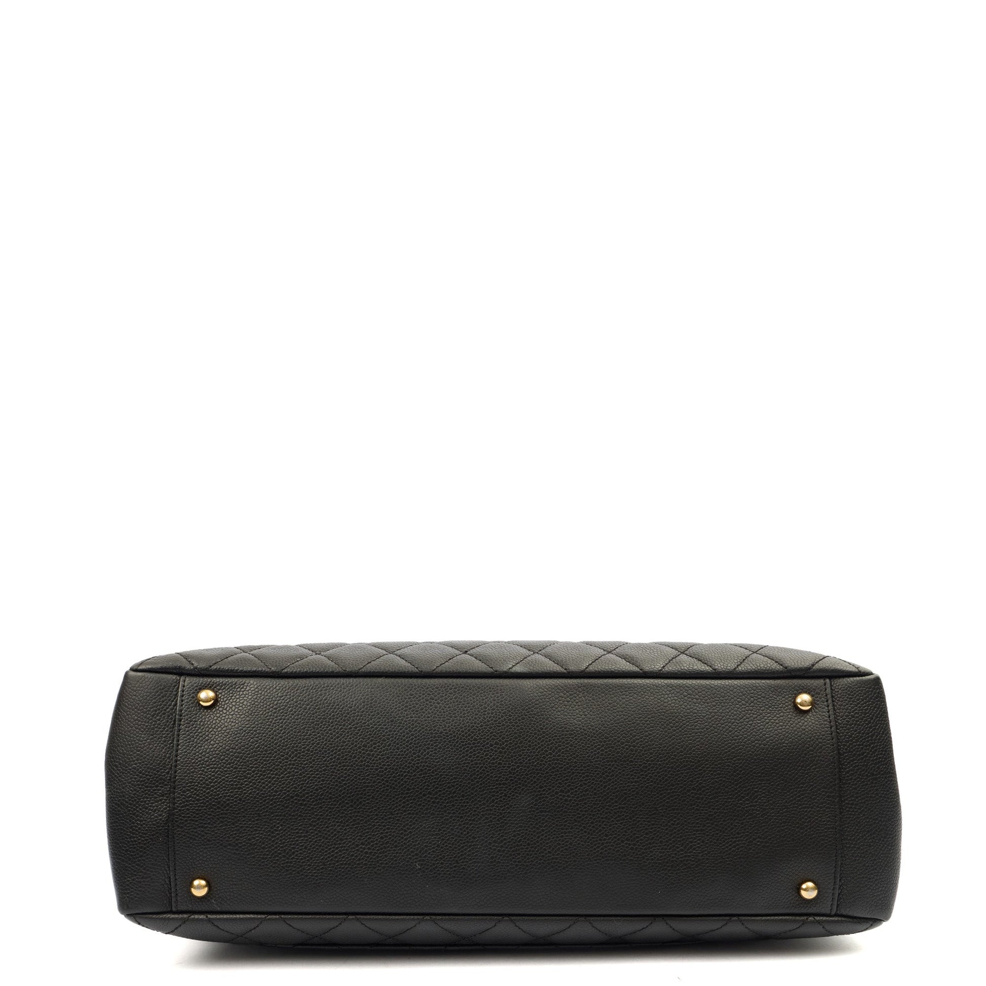 Chanel Tote Grand Shopping Tote XL in Black, Caviar Leather — Alternate View 22