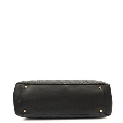 Chanel Tote Grand Shopping Tote XL in Black, Caviar Leather — Alternate View 13