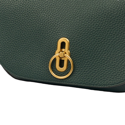 Mulberry Satchel Amberley in Mulberry Green, Calfskin Leather — Lifestyle View