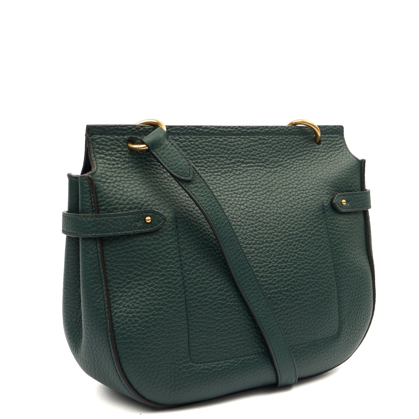 Mulberry Satchel Amberley in Mulberry Green, Calfskin Leather — Back View