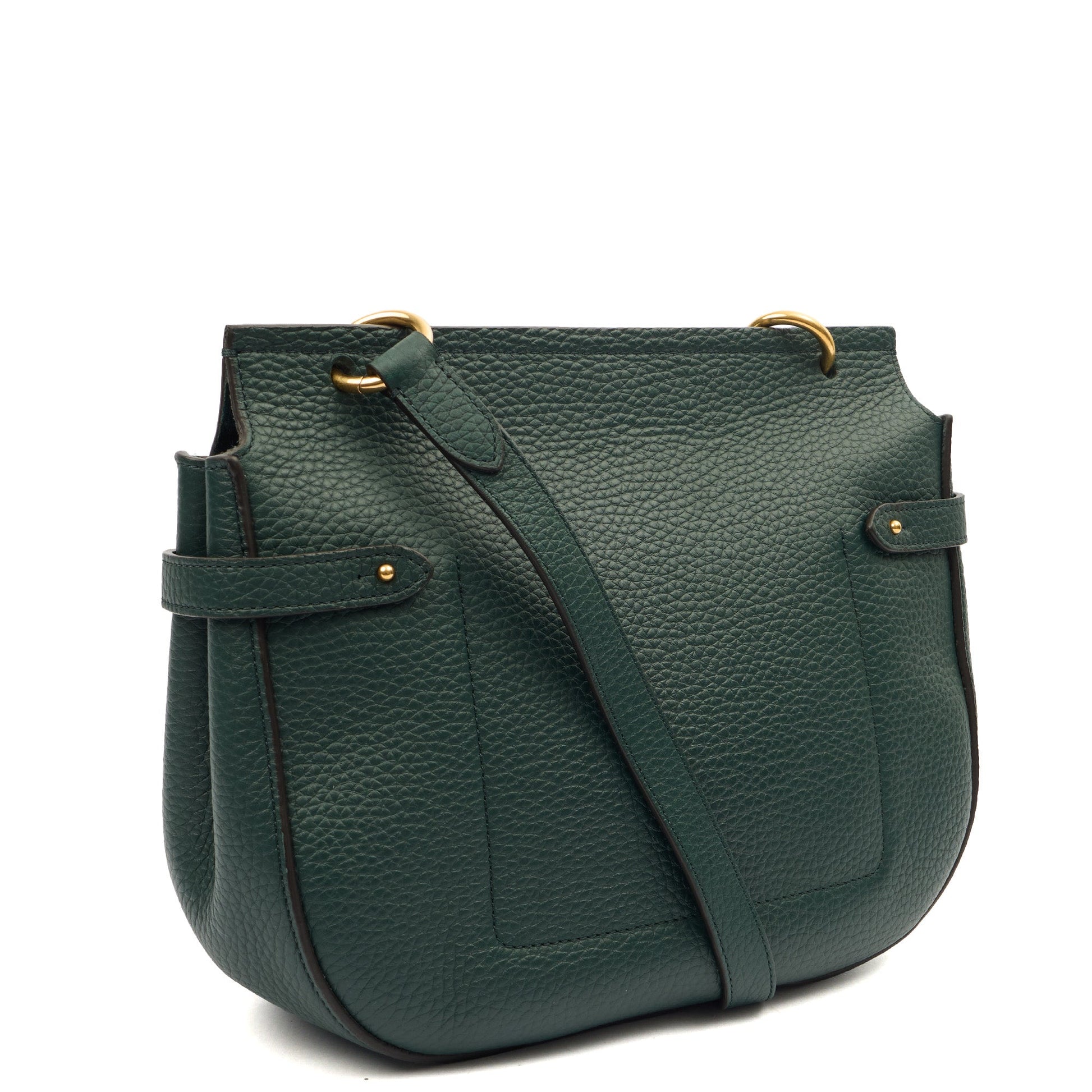 Mulberry Satchel Amberley in Mulberry Green, Calfskin Leather — Back View