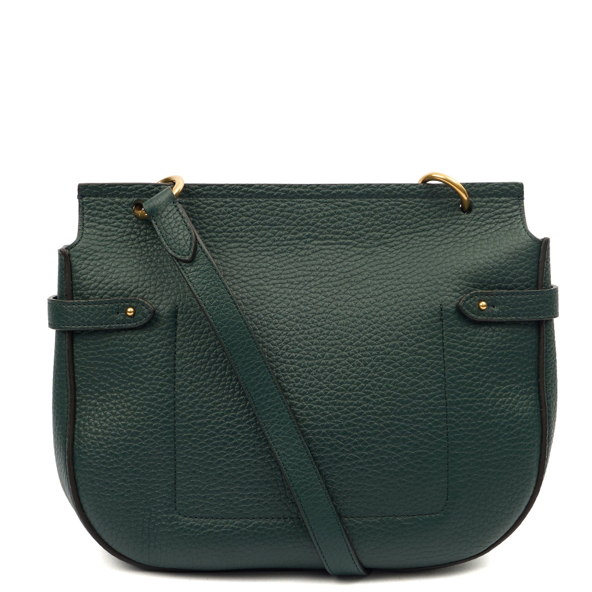 Mulberry Satchel Amberley in Mulberry Green, Calfskin Leather — Top View