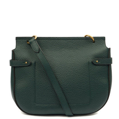Mulberry Satchel Amberley in Mulberry Green, Calfskin Leather — Top View